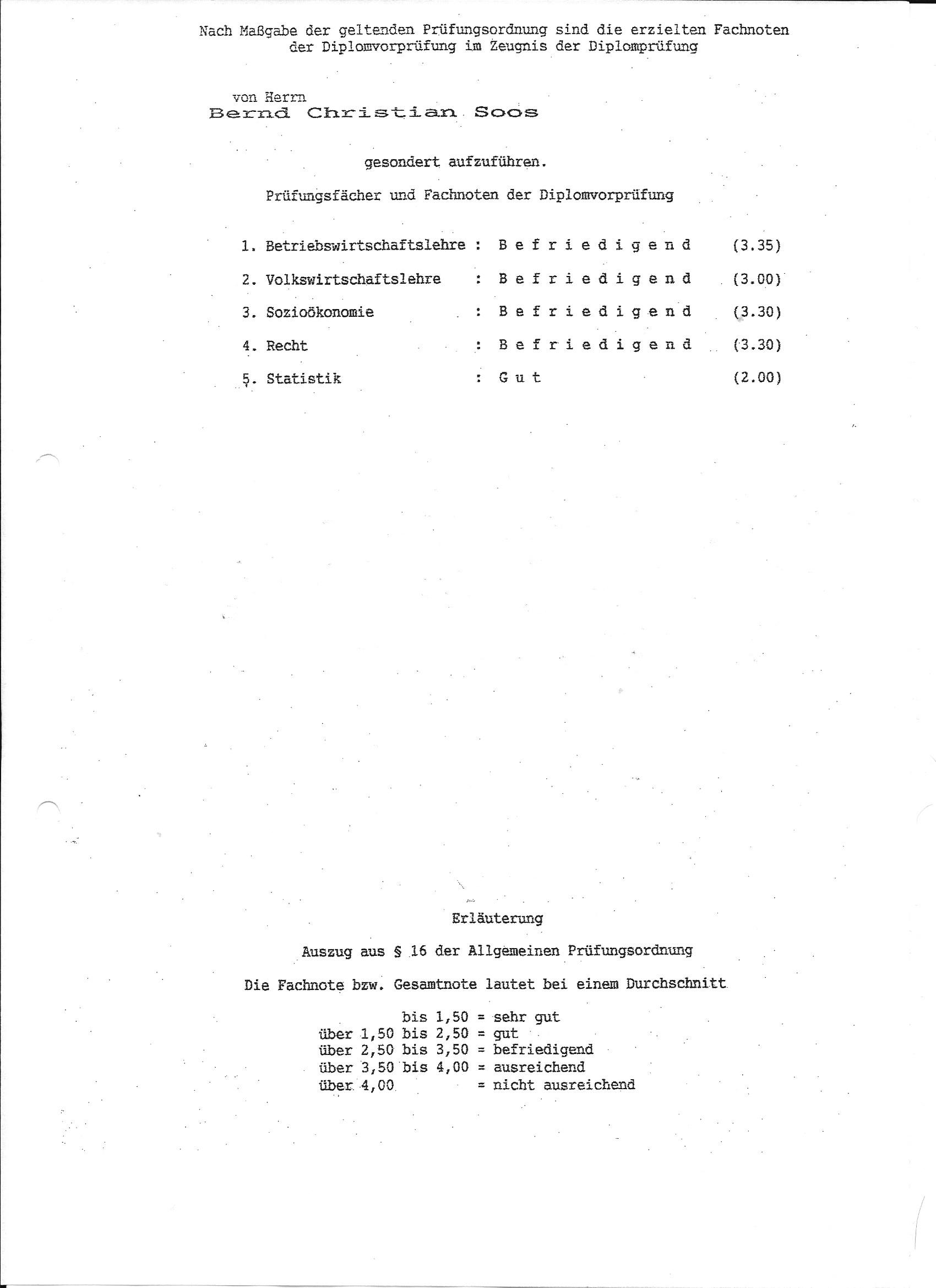 Diplomzeugnis Seite 2